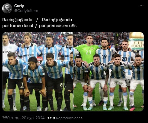 Los memes y reacciones de la goleada de Racing a Huachipato