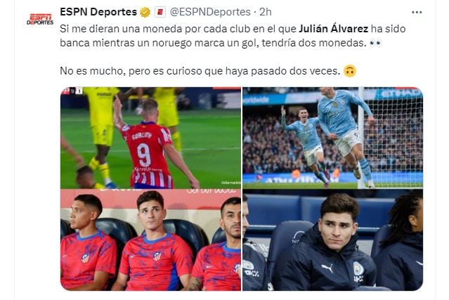 memes julián álvarez debut atlético de madrid