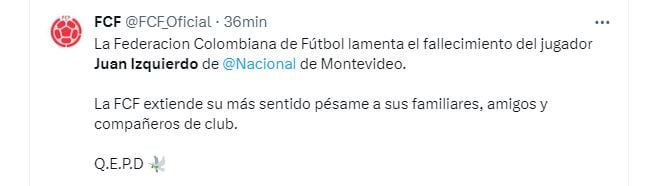 Federación Colombiana de Fútbol Juan Izquierdo