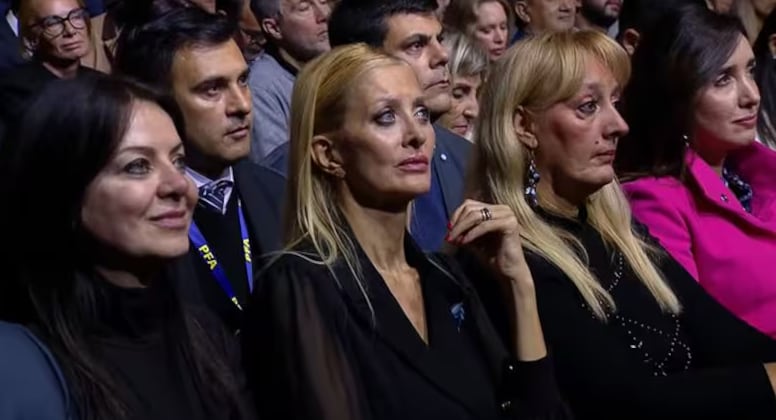 Yuyito González, Sandra Pettovello y Victoria Villarruel en el acto de Milei en el Luna Park