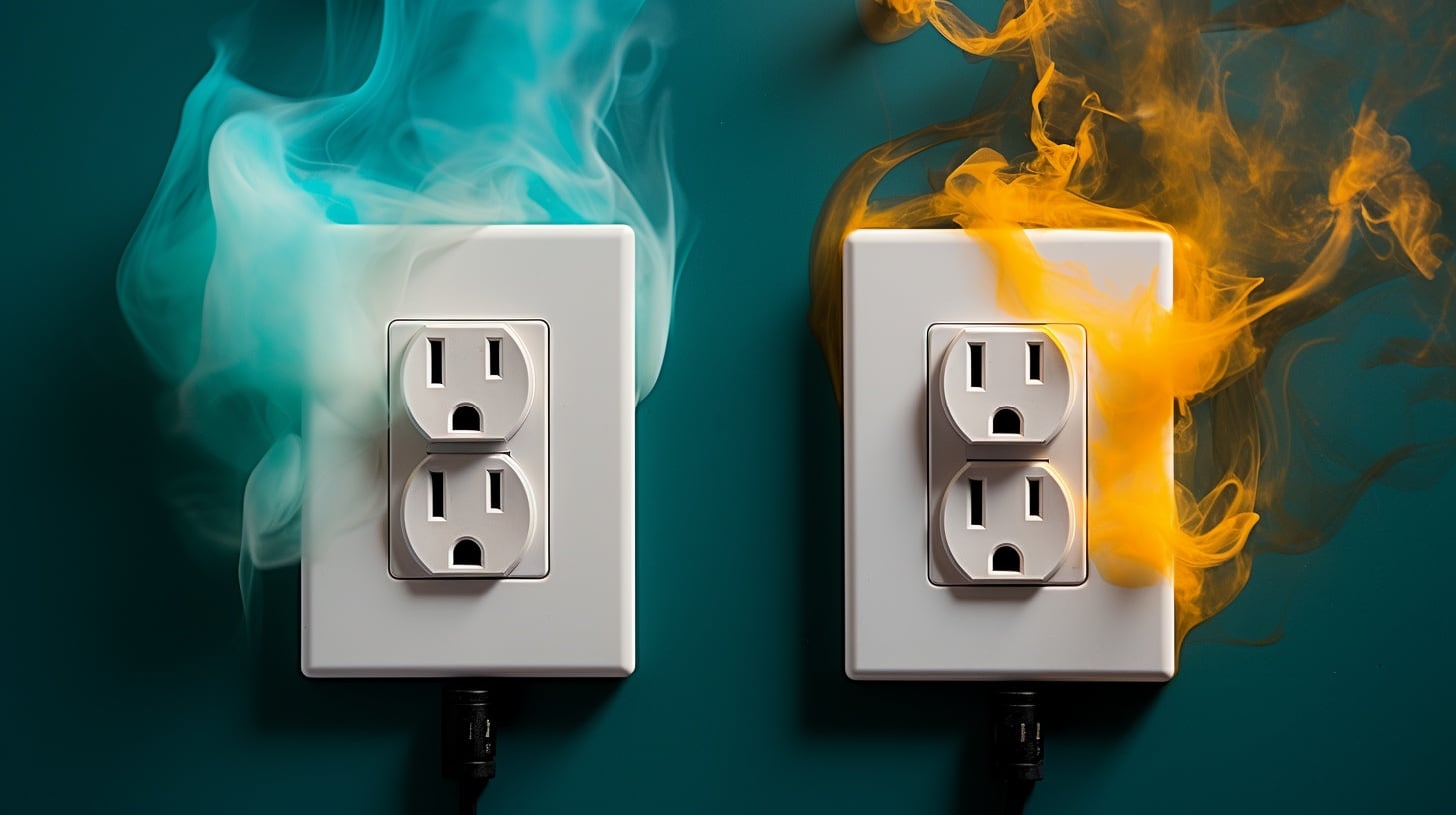 Saturación de enchufes eléctricos
Sobrecarga de energía en espacios confinados
Seguridad eléctrica en el hogar
Prevención de riesgos eléctricos Imagen que muestra enchufes eléctricos saturados, resaltando el peligro de sobrecarga energética en espacios estrechos y enfatizando la importancia de la seguridad eléctrica. - (Imagen ilustrativa Infobae)