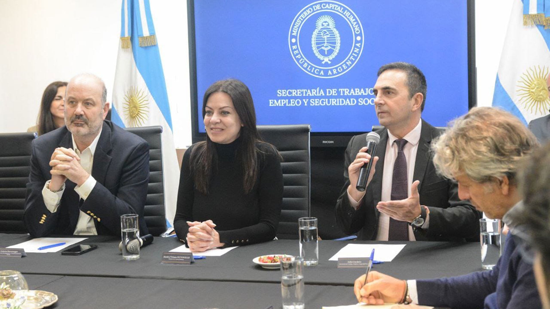 Julio Cordero, Sandra Pettovello y Federico Sturzenegger