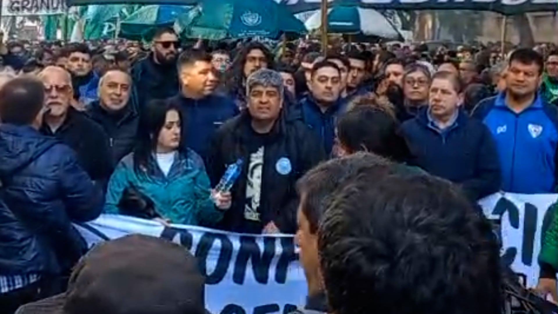 Las columnas de la CGT rumbo a Plaza de Mayo