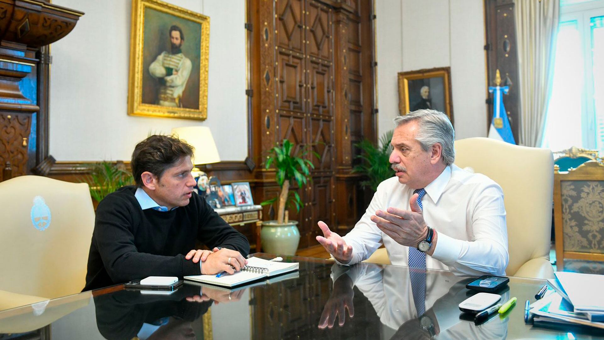 alberto fernandez y axel kicillof