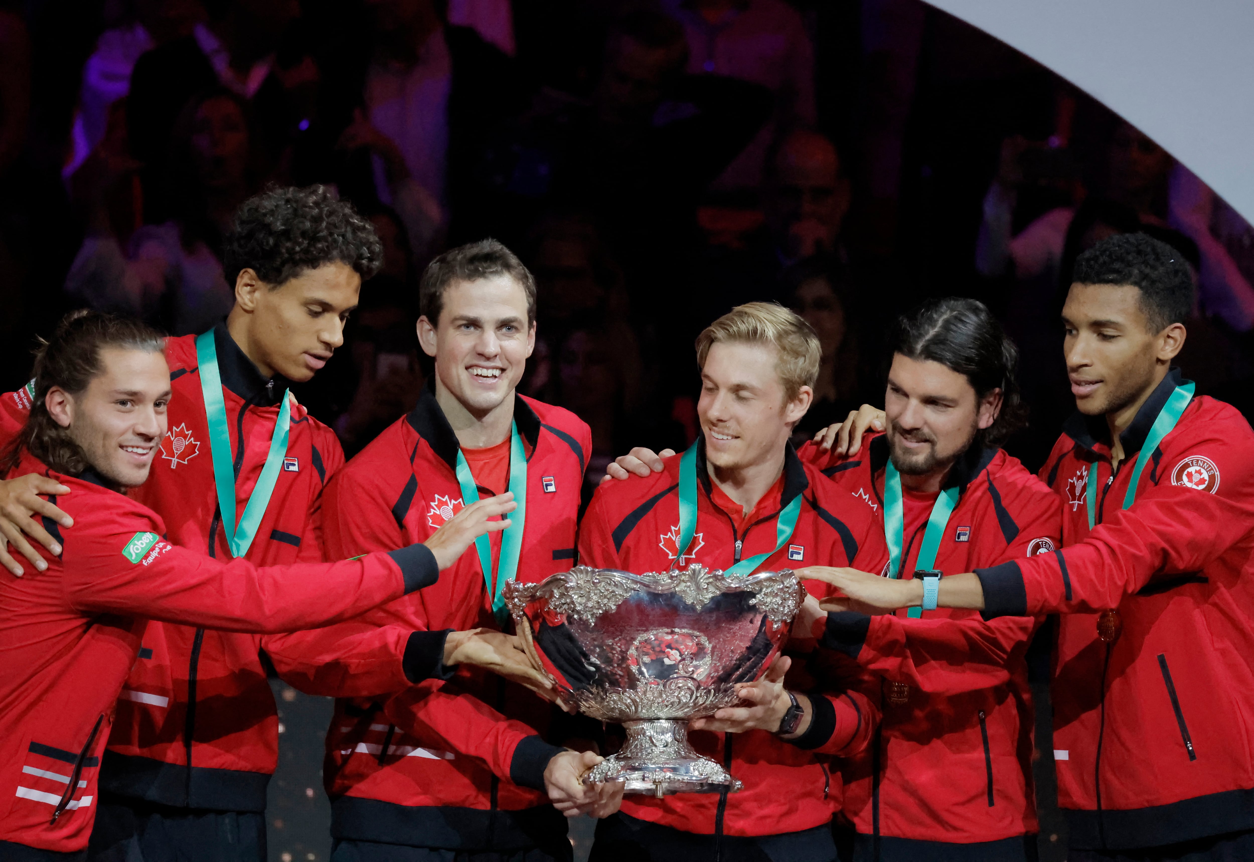 Canadá ganó la Copa Davis 2022, después de vencer a Australia en el Palacio de los Deportes de Málaga (Foto: REUTERS/Jon Nazca)