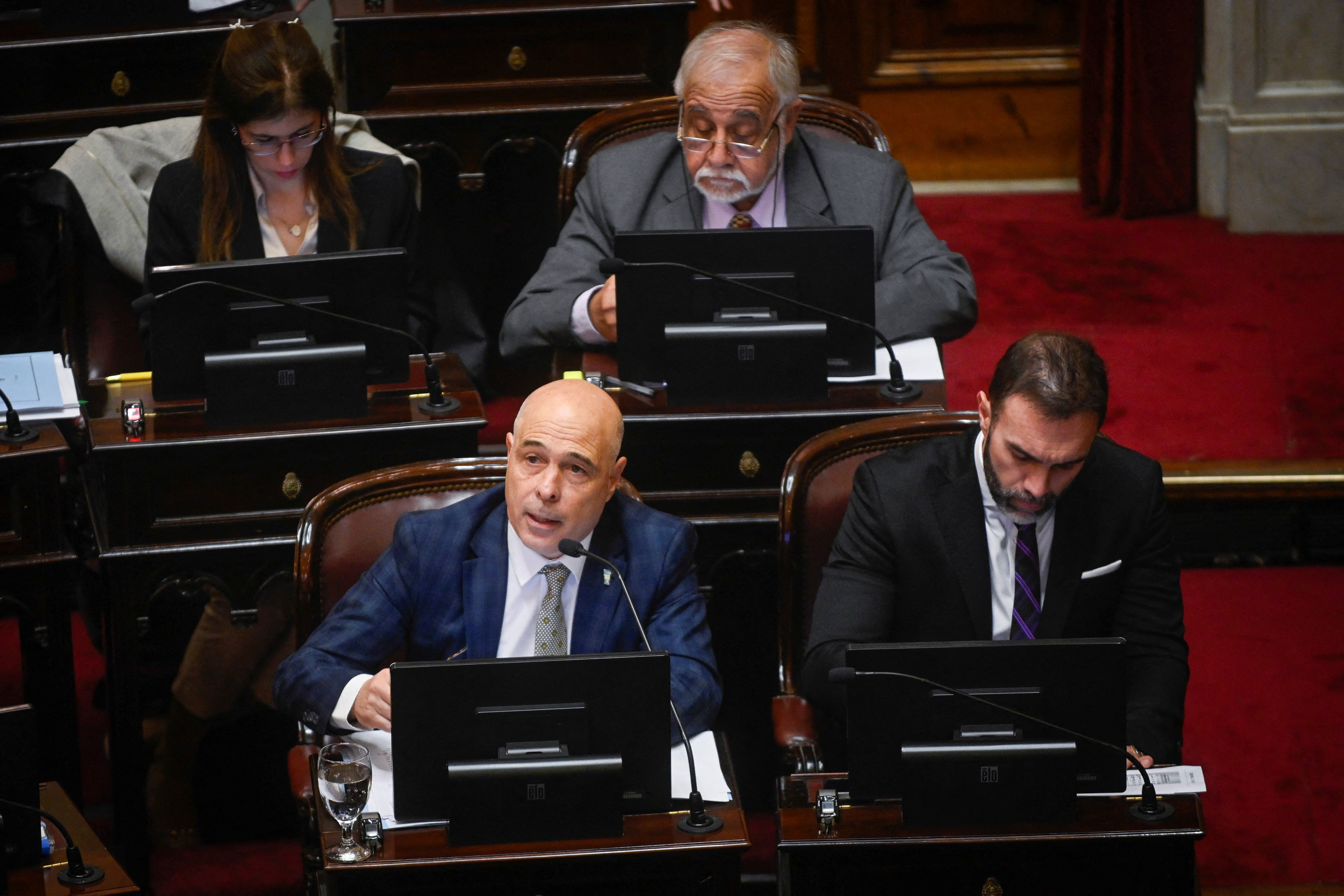 Bartolomé Abdala en el Senado (Foto: REUTERS)