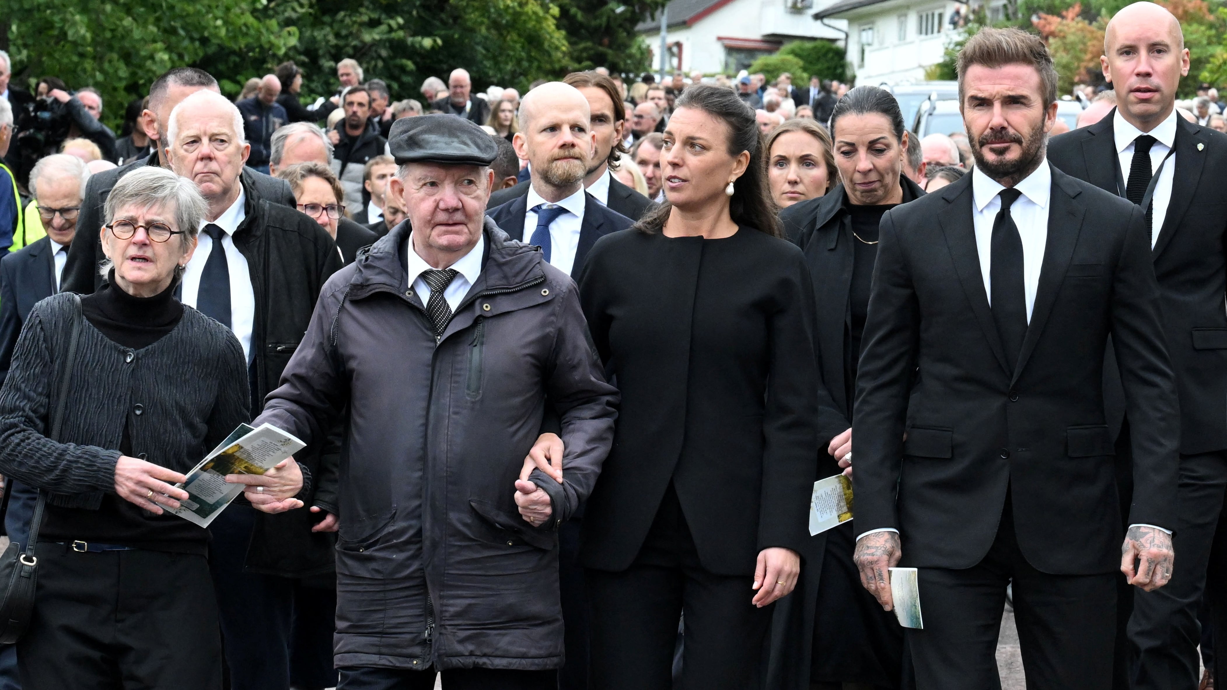 David Beckham, presente en el funeral de Sven-Goran Eriksson (REUTERS)