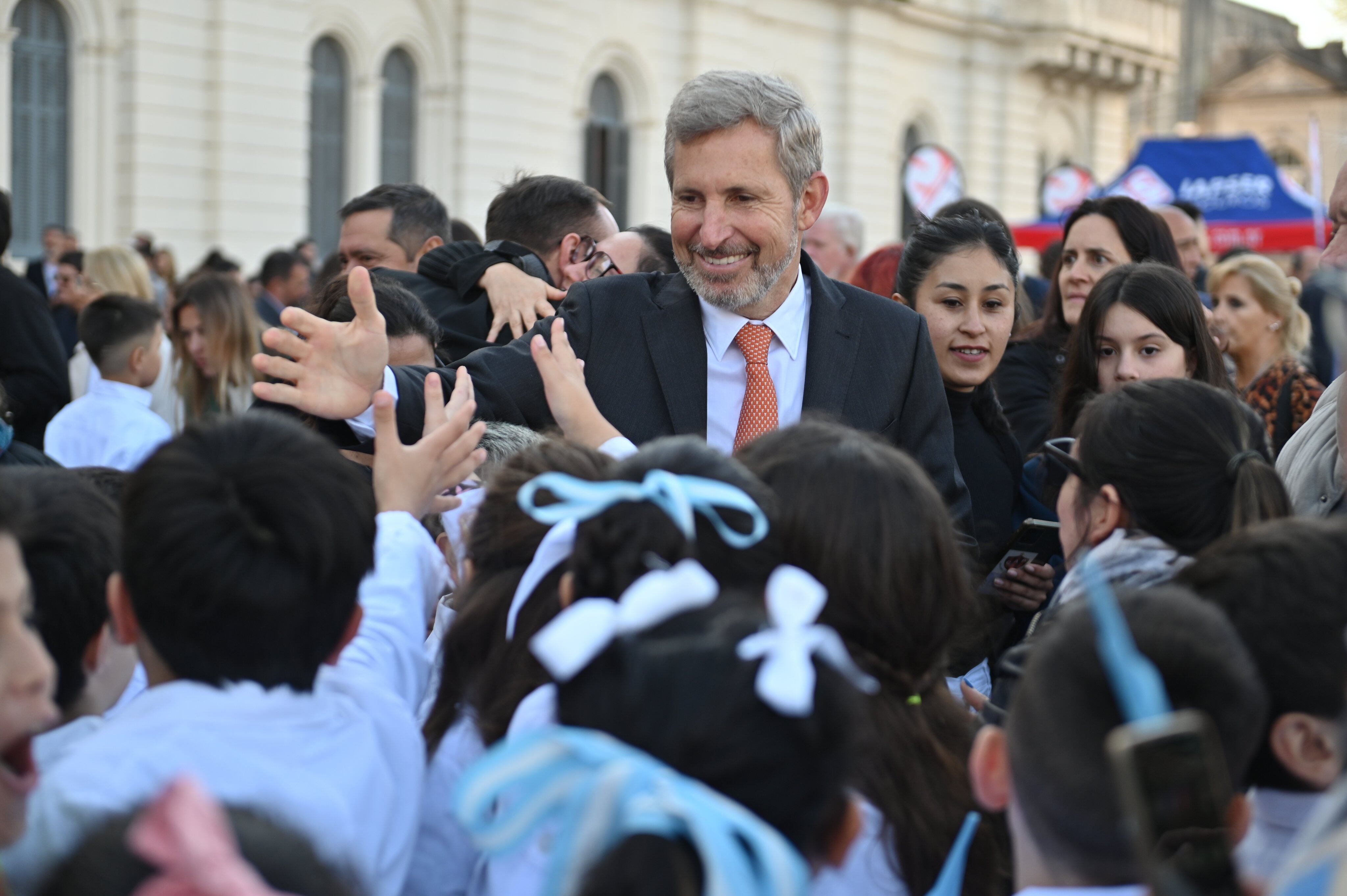 Rogelio Frigerio en el acto de jura de la Bandera