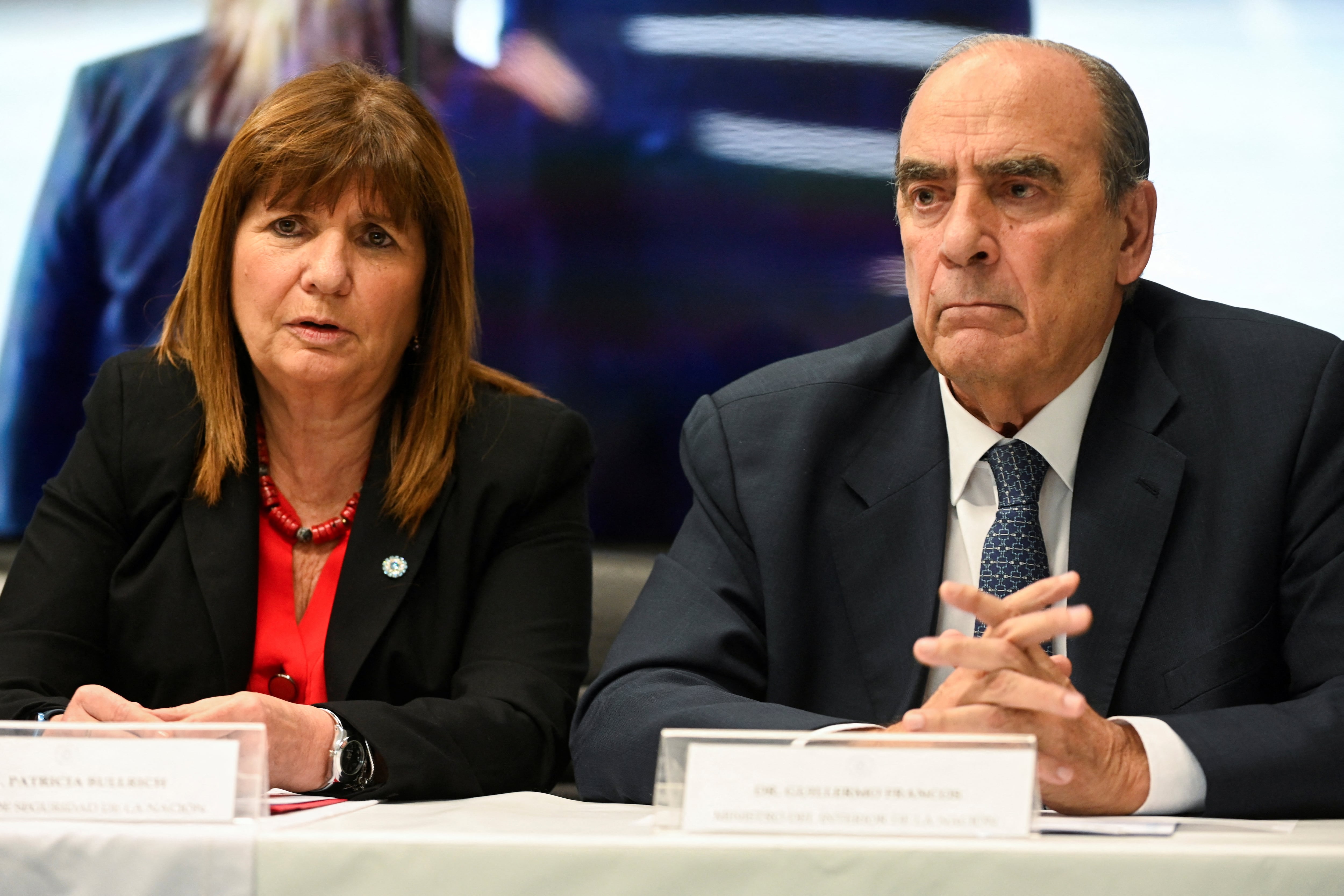 Patricia Bullrich y Guillermo Francos, dos de los asistentes (REUTERS)