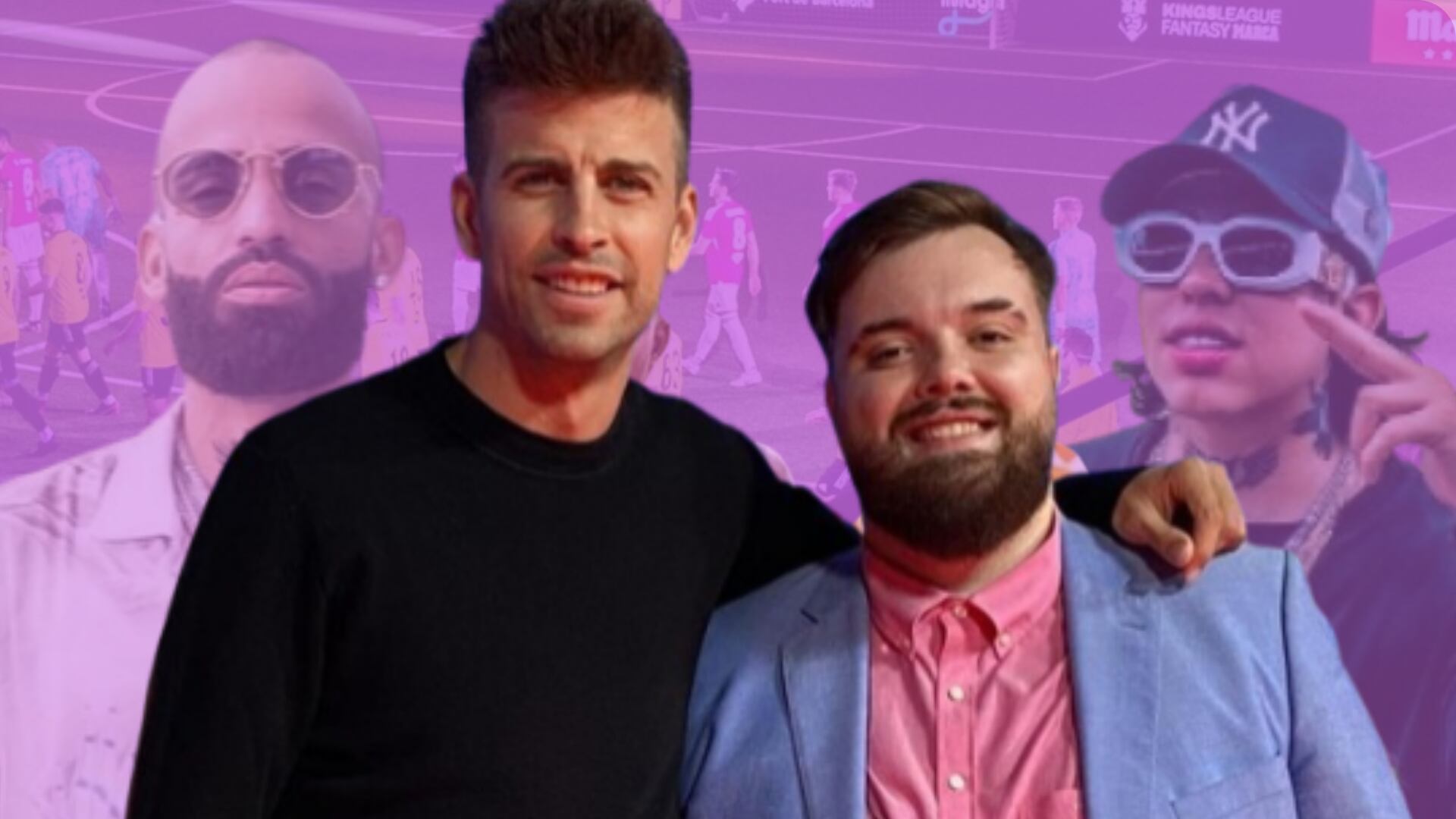 El ex futbolista Gerard Piqué junto al streamer Ibai Llanos