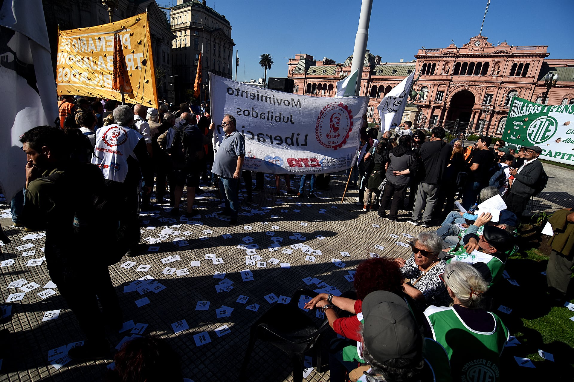 Acto Plaza de Mayo x los jubilados