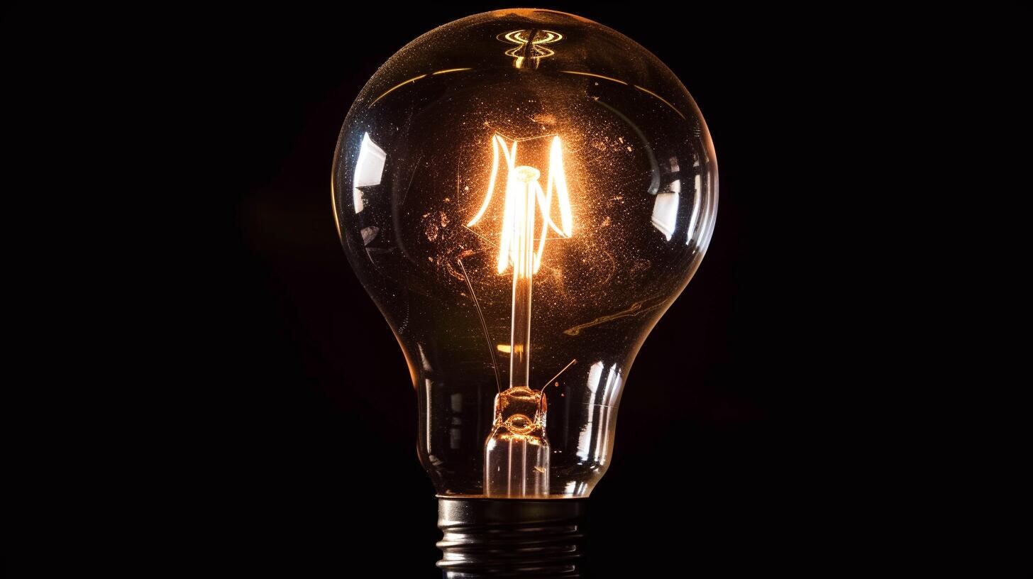 Bombilla brillando intensamente en un fondo oscuro, simbolizando claridad e innovación. La imagen refleja el poder y la importancia de la electricidad y la iluminación en el mundo moderno, y cómo una simple lamparita puede ser fuente de luz y de ideas. (Imagen ilustrativa Infobae)