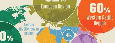 Las regiones del mundo que más y menos alcohol consumen al cabo del año, ilustradas en este mapa