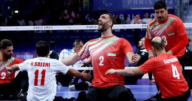 Morteza, el atleta de 2,46 metros, brilló en la final de voleibol sentado y ganó el tercer oro de su carrera en los Juegos Paralímpicos