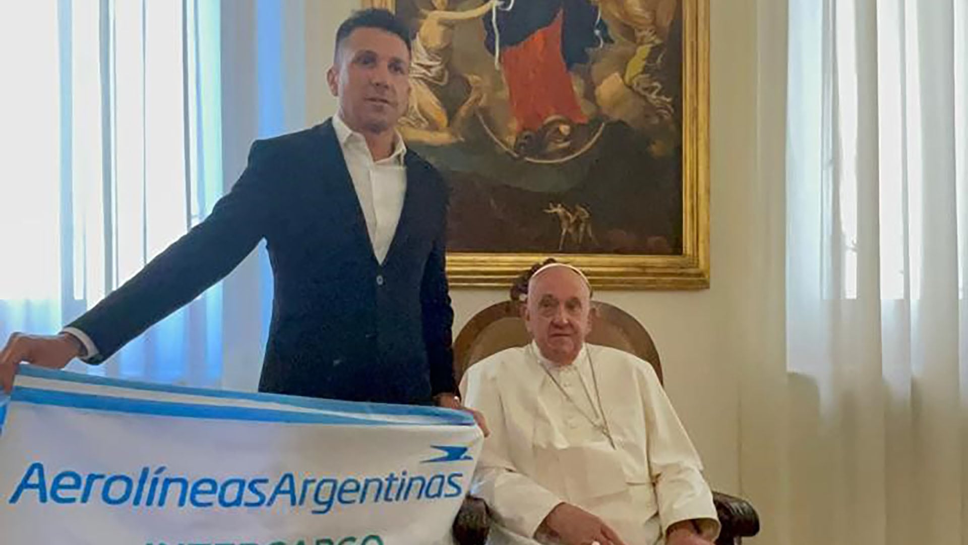 Juan Pablo Brey con el Papa