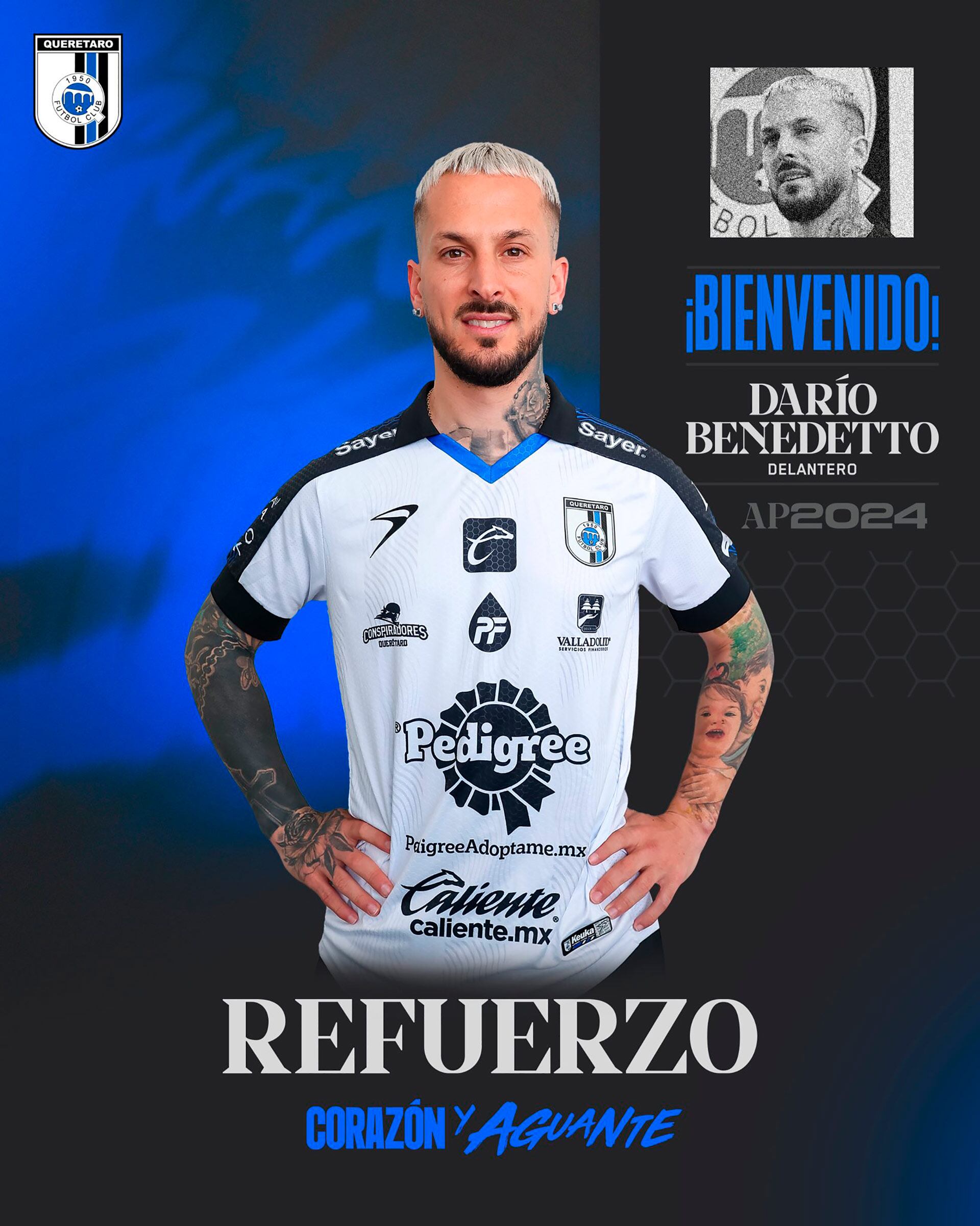 Querétaro presentó a Darío Benedetto