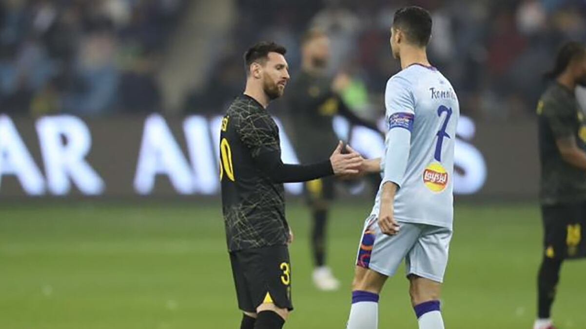 Abrazo Messi Cristiano Ronaldo Marcelo Gallardo