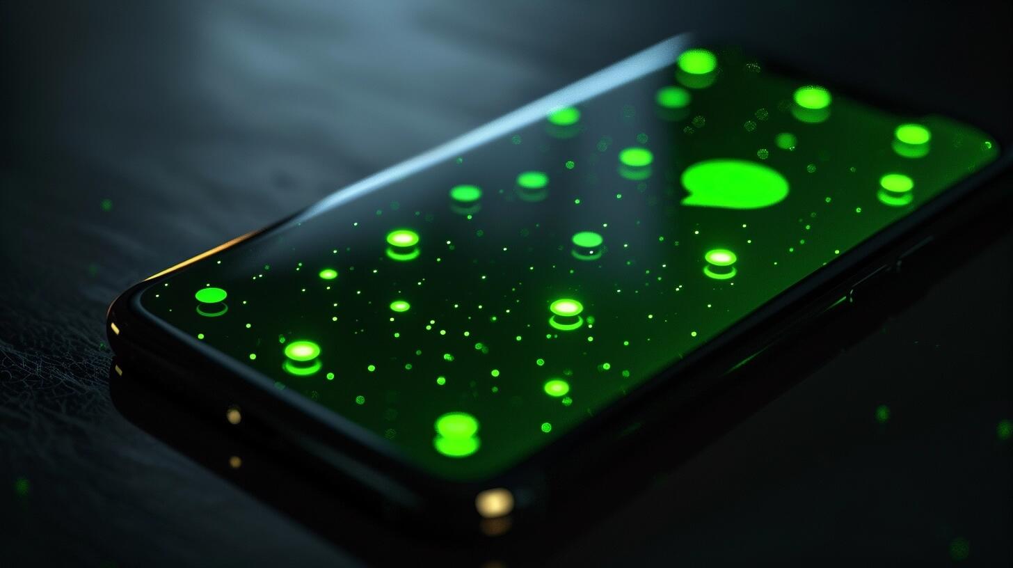 Teléfono celular mostrando una conversación en la aplicación WhatsApp, con un chat verde en la pantalla. La imagen ilustra la importancia y la prevalencia de la mensajería instantánea en la era digital, destacando cómo las aplicaciones como WhatsApp han revolucionado la forma en que nos comunicamos y mantenemos conectados a través de internet y las redes sociales. (Imagen ilustrativa Infobae)