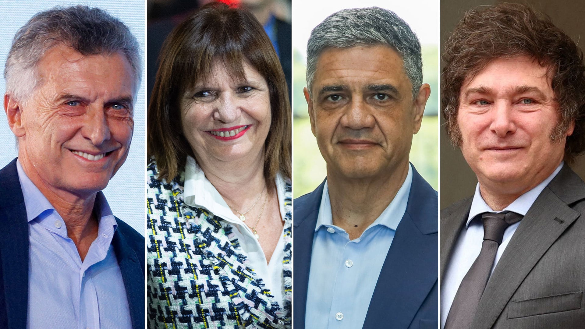 Mauricio Macri, Patricia Bullrich, Jorge Macri, y Javier Milei