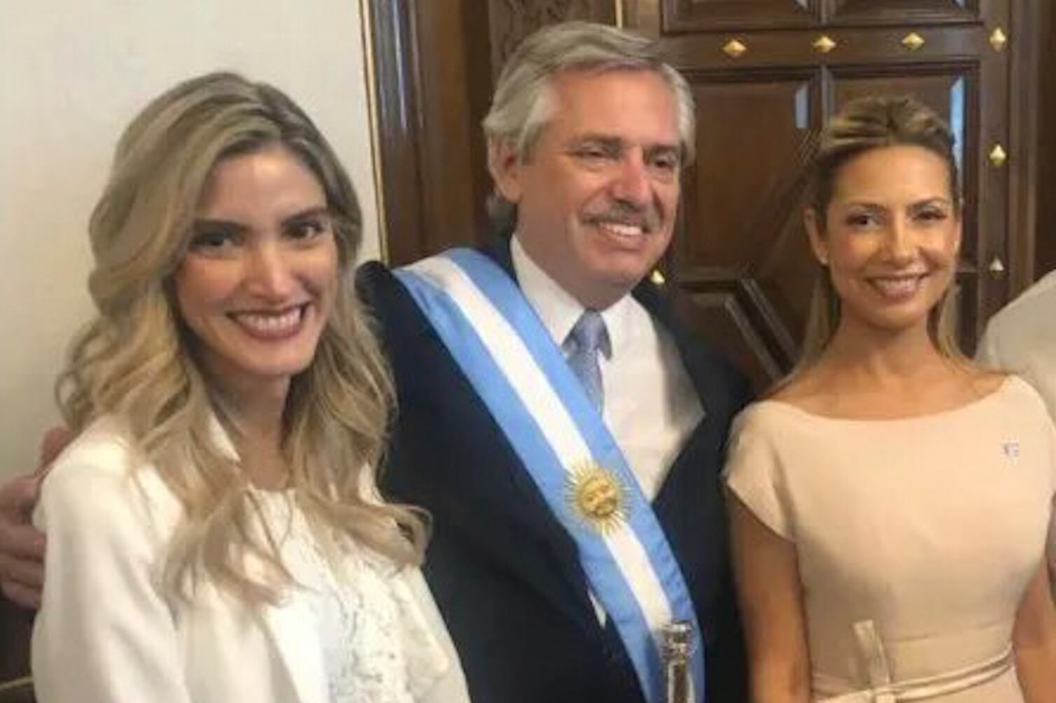 Sofía Pacchi, en la asunción presidencial de Alberto Fernández