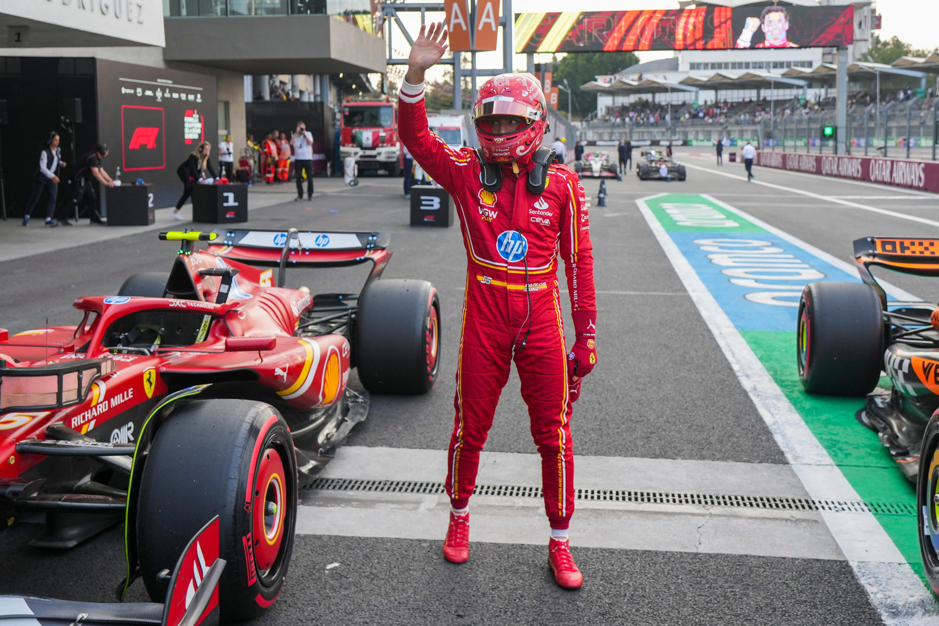 Carlos Sainz Jr. hizo la pole position en la clasificaicón del GP de México y larga la final desde el primer puesto