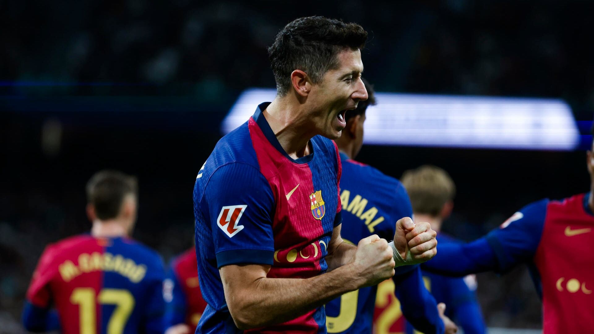 El delantero del FC Barcelona Robert Lewandowski (EFE/Juanjo Martín)