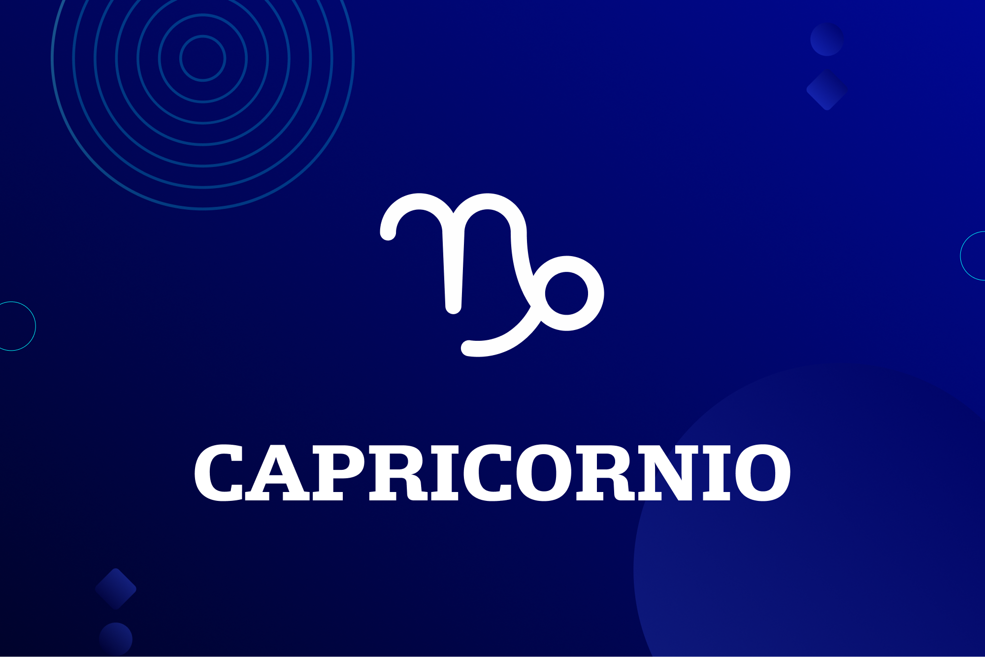 Horóscopo de Capricornio