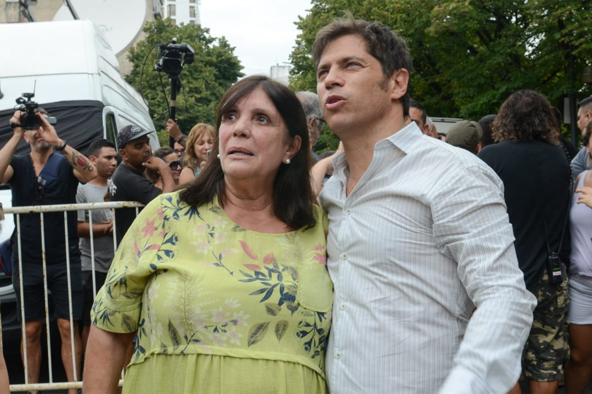 Teresa García con Axel Kicillof 