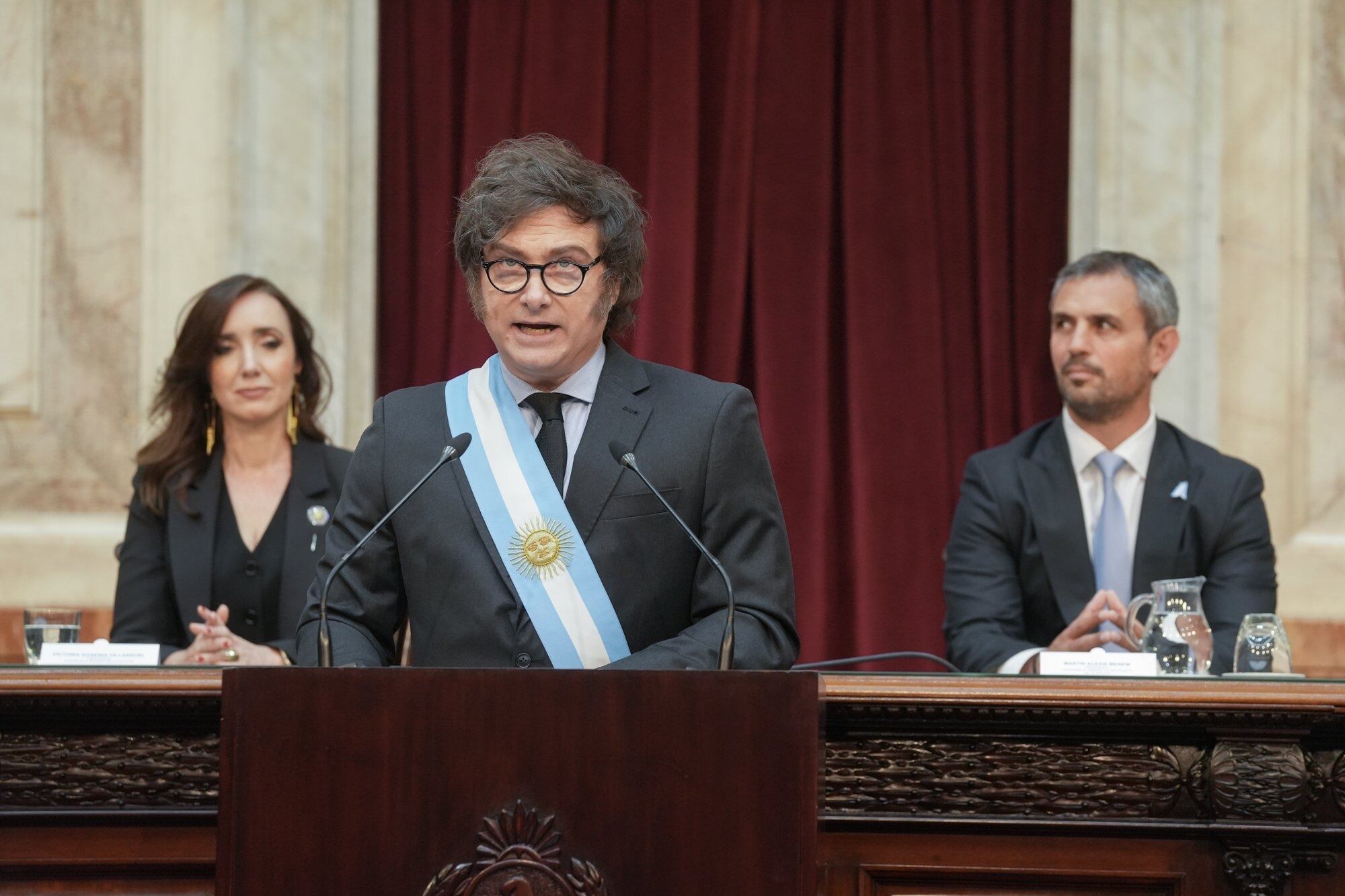 El Presidente Javier Milei presenta el presupuesto Nacional en el Congreso