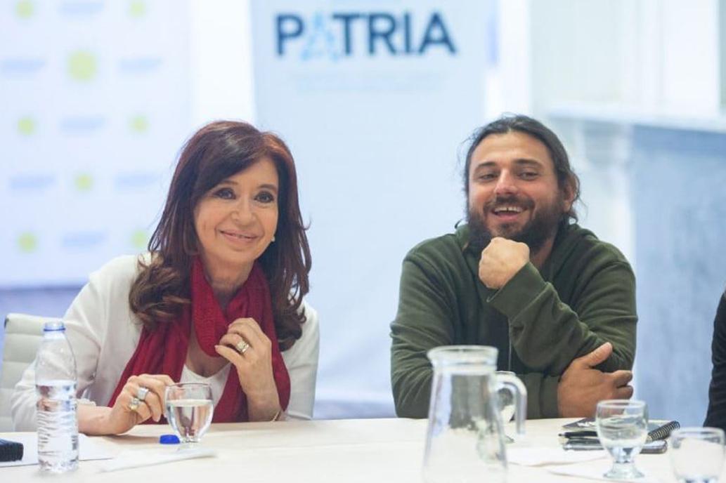 Cristina Kirchner junto a Juan Grabois