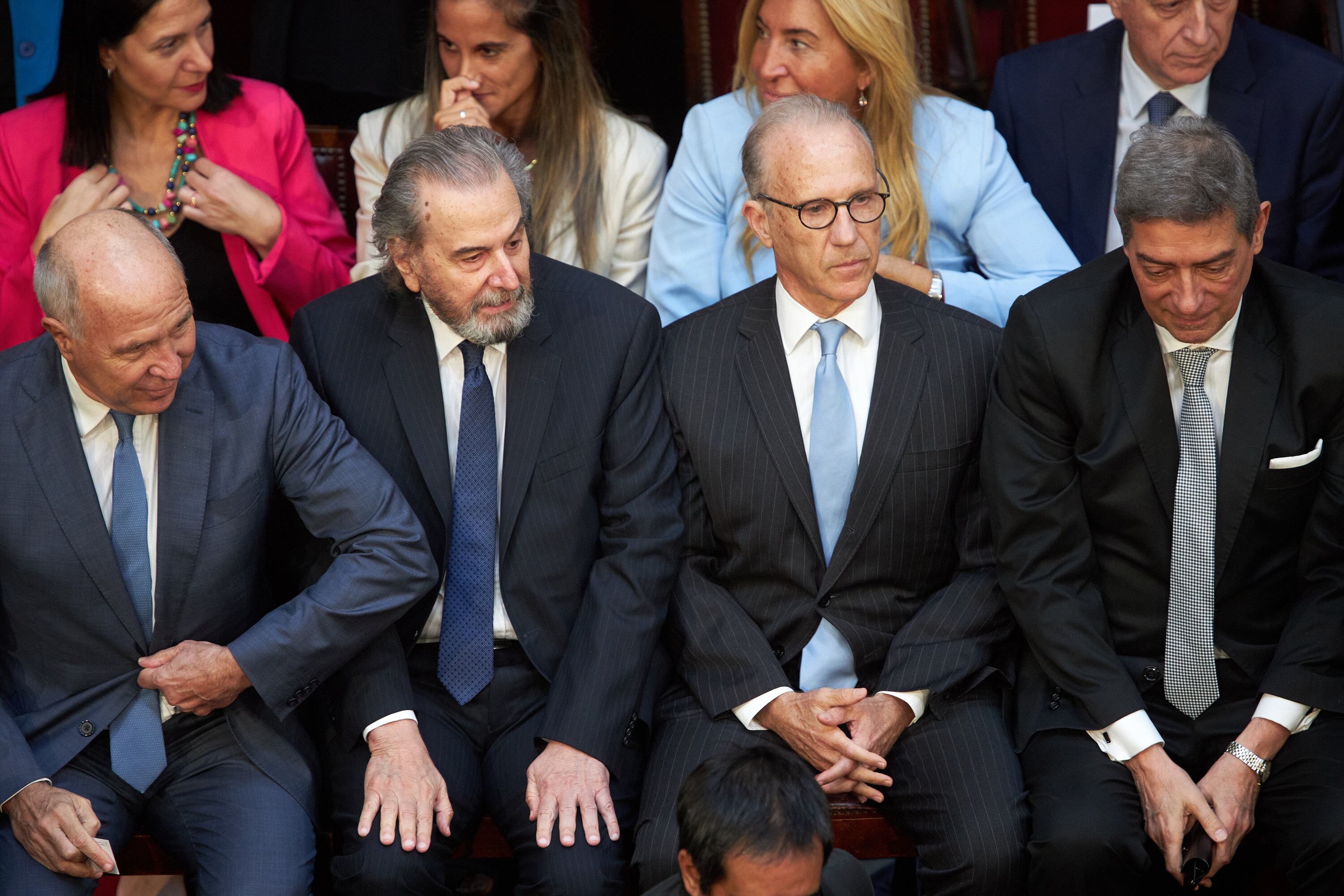 Los miembros de la Corte Suprema de Justicia, Lorenzetti, Maqueda, Rosenkrantz y Rosatti