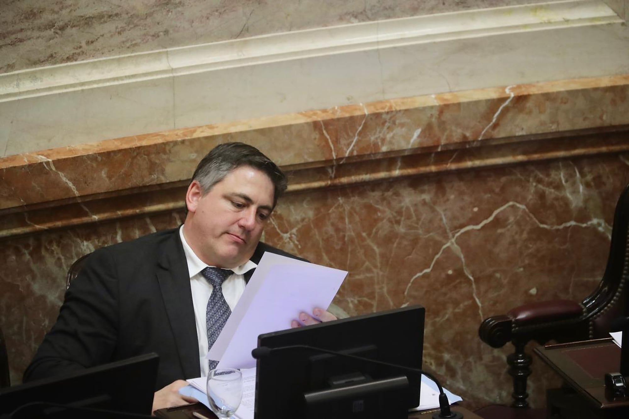 El senador Paoltroni