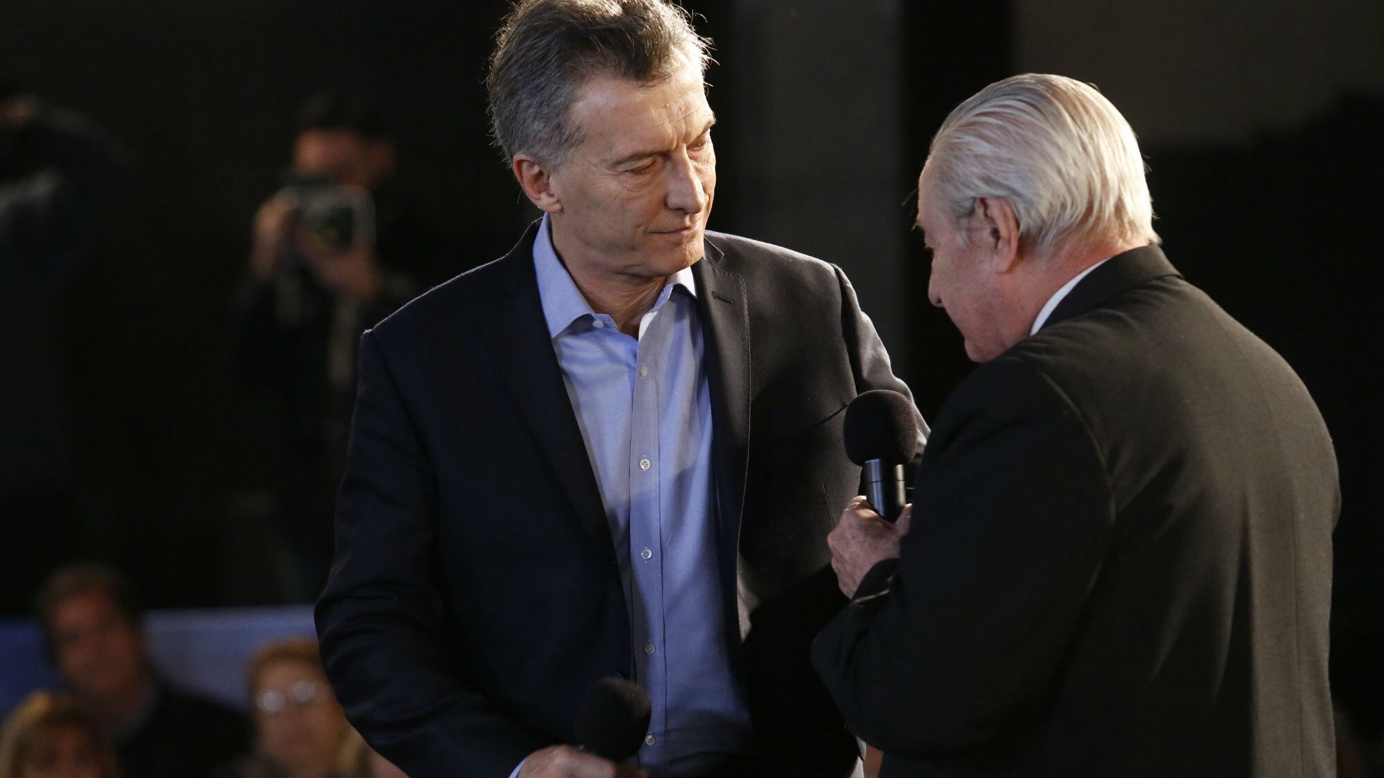 Mauricio Macri, el 27 de mayo de 2020, anunció el pago a jubilados durante un acto político