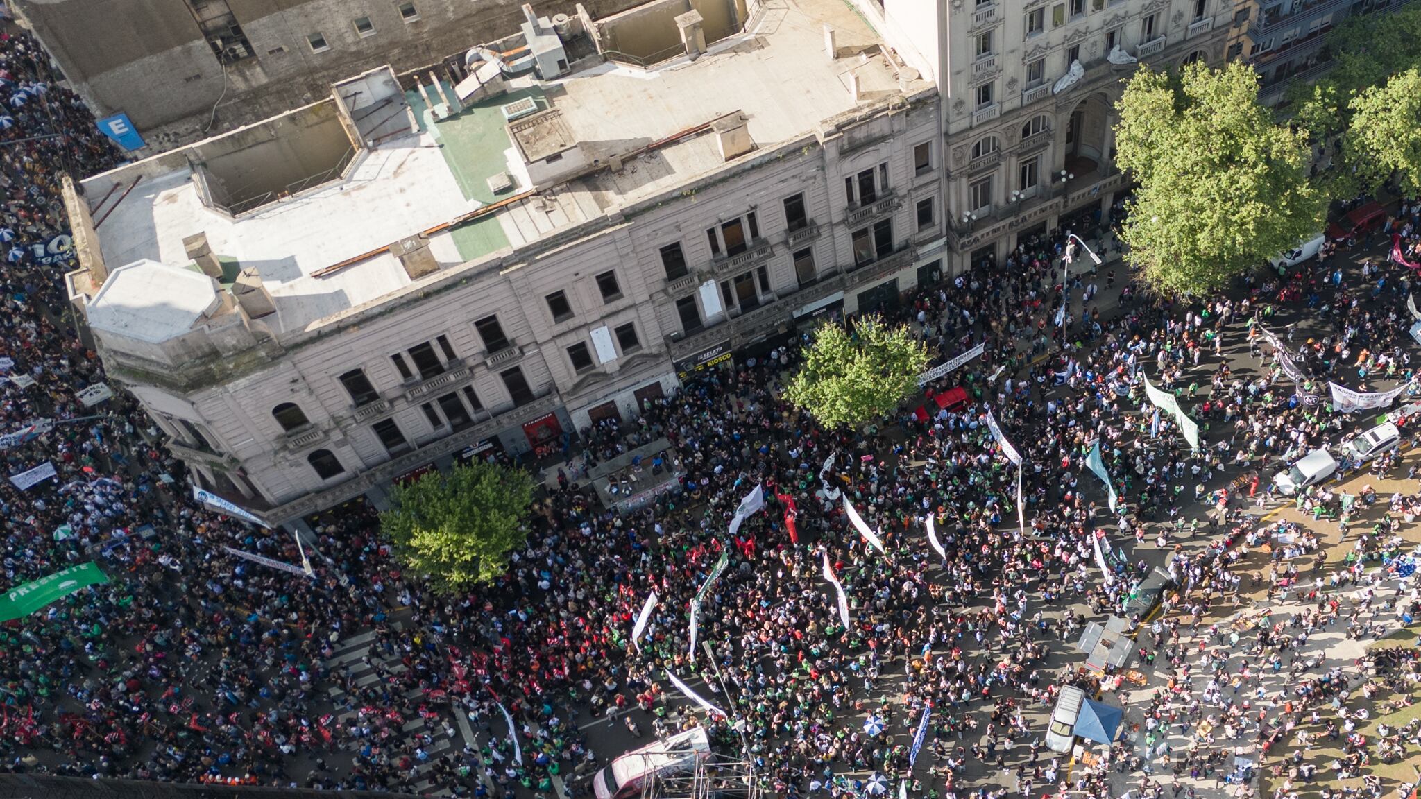 Marcha universitaria - Drone