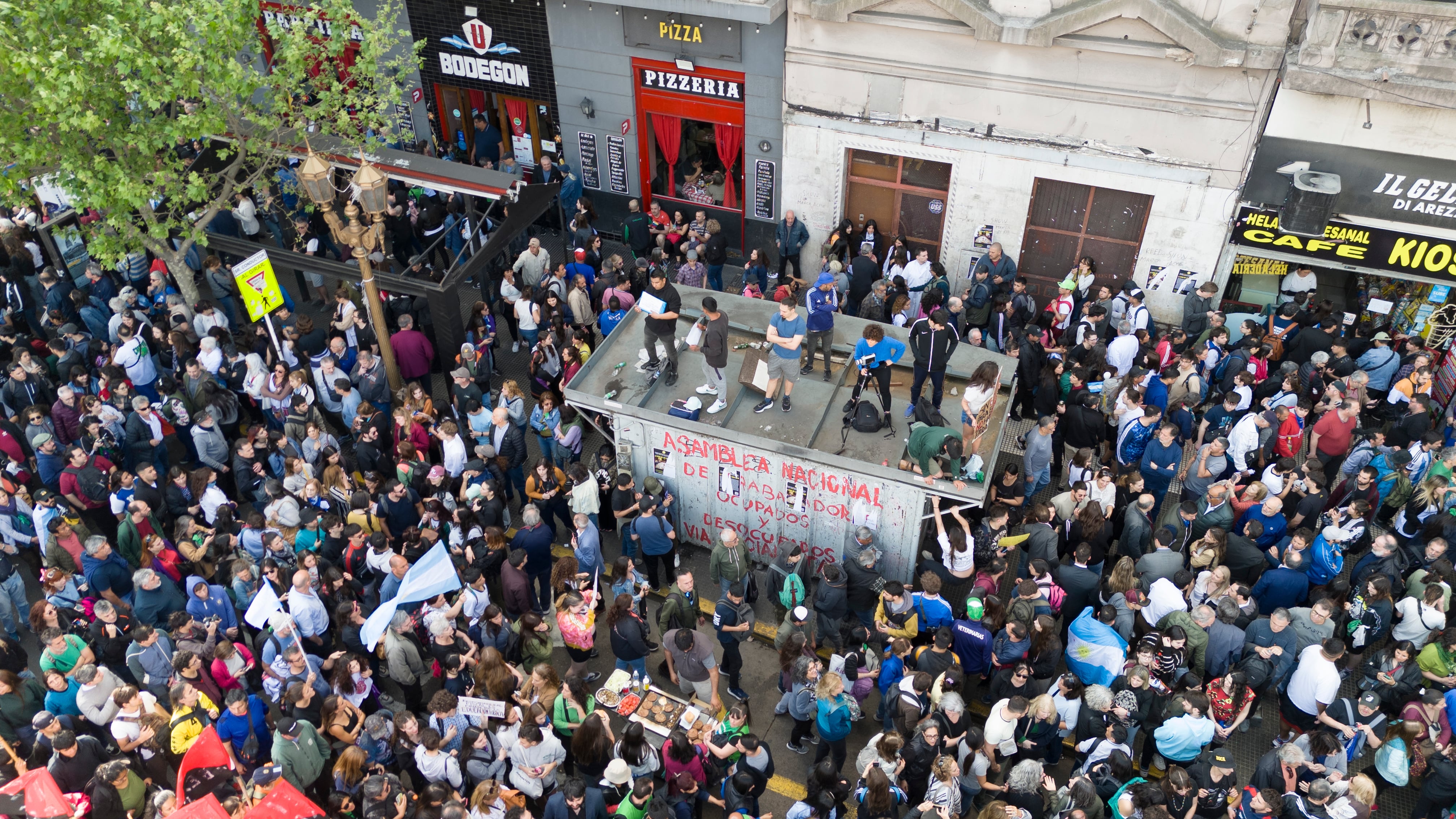 Marcha universitaria - Drone