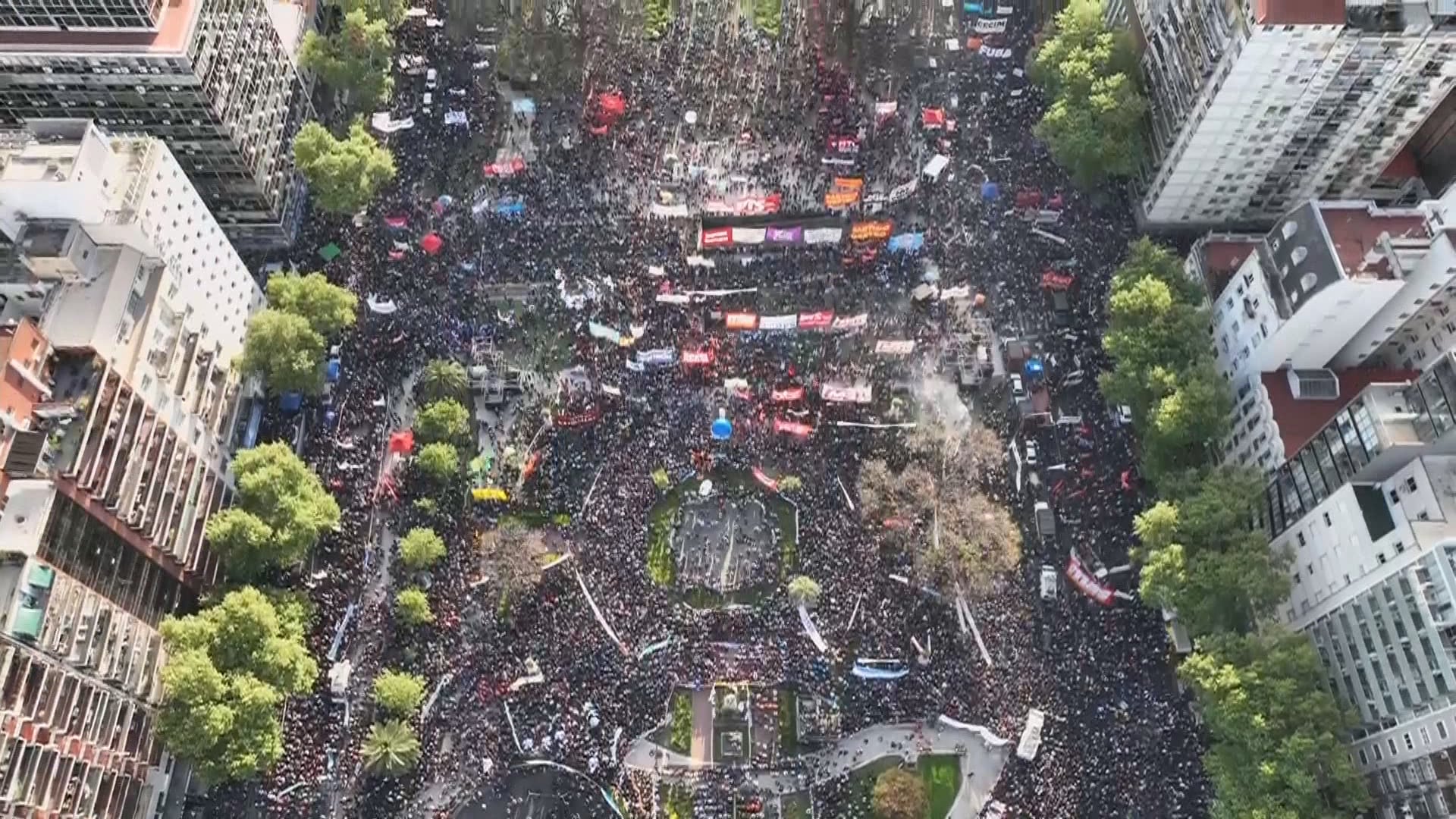 Marcha universitaria - Drone