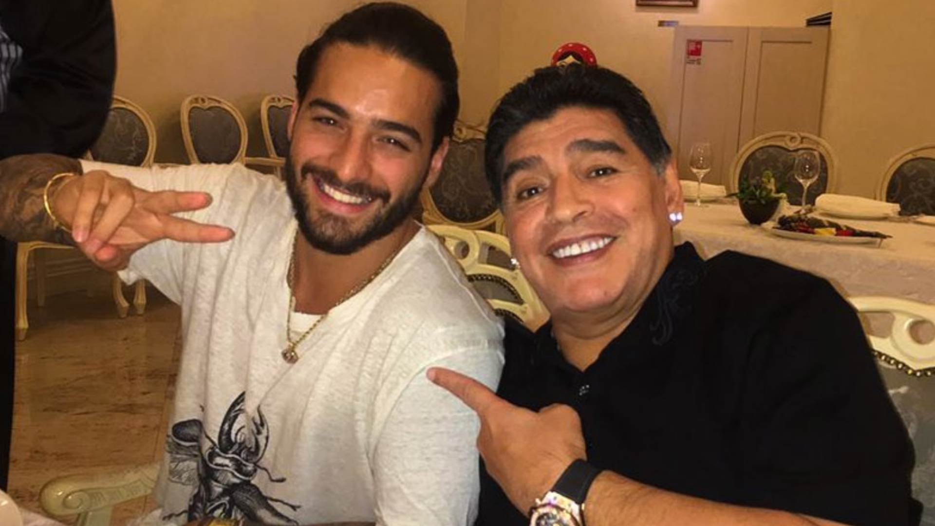 Maradona protagonizó una divertida anécdota con Maluma