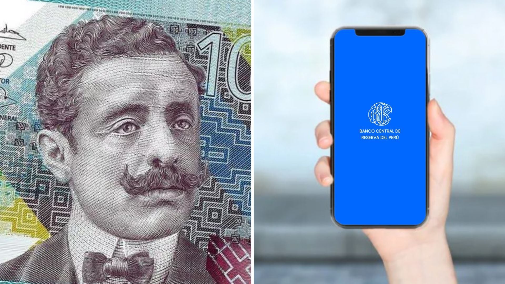 BCR Billetes y monedas es el nombre de la nueva aplicación del banco, que promete enseñar a usuarios a identificar detalles en monedas y billetes. - Crédito Composición Infobae/Edwin Montesinos/BCR