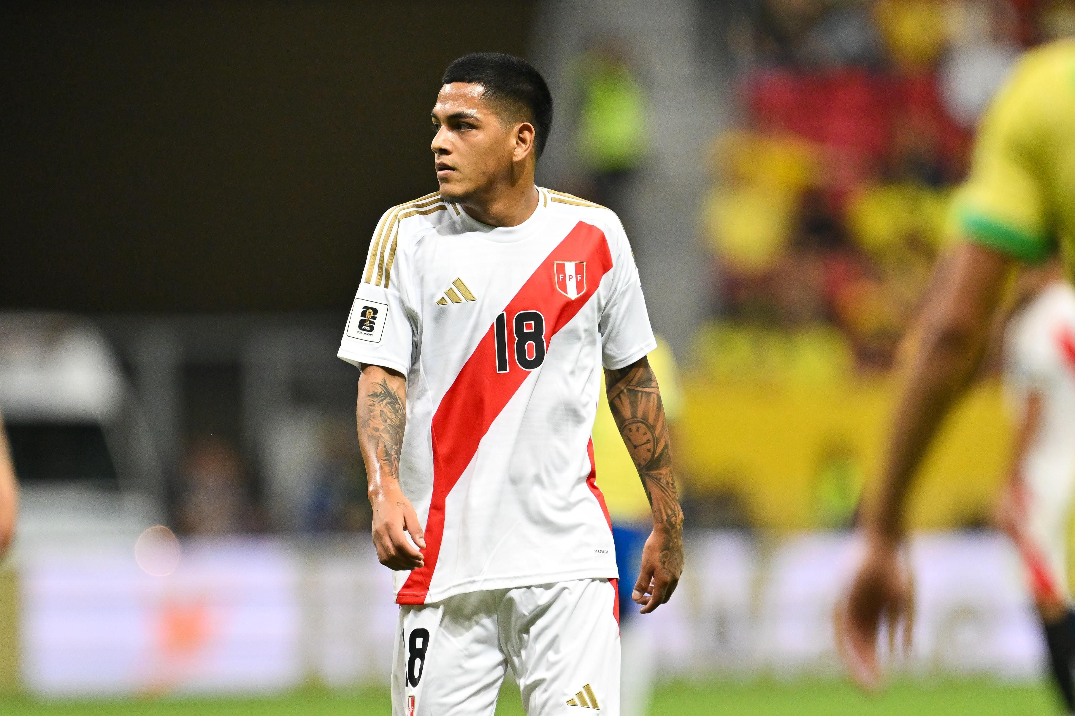 Joao Grimaldo volvió a afrontar un partido oficial con la selección peruana después de cuatro meses.