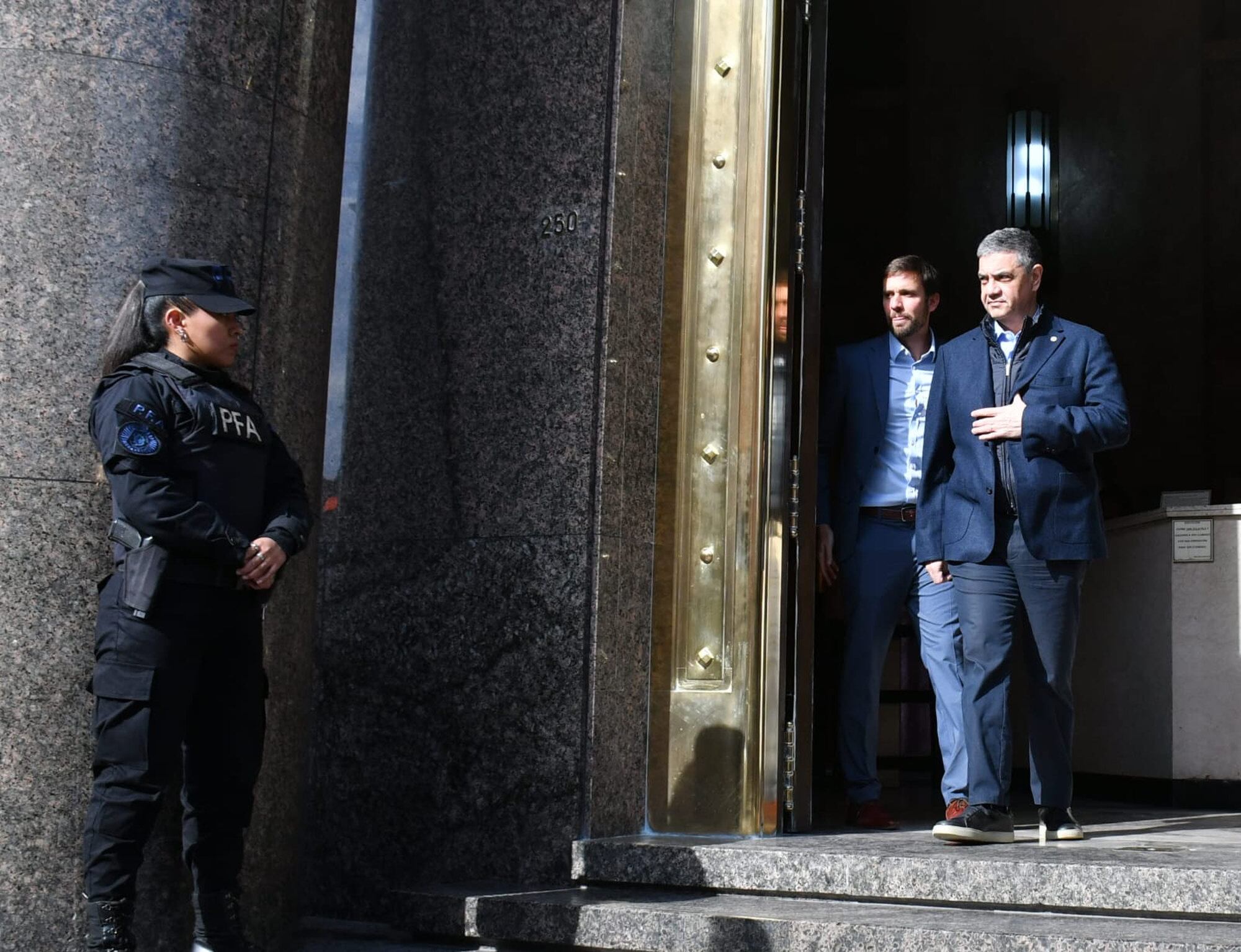 Jorge Macri tras una reunión con el ministro Luis Caputo