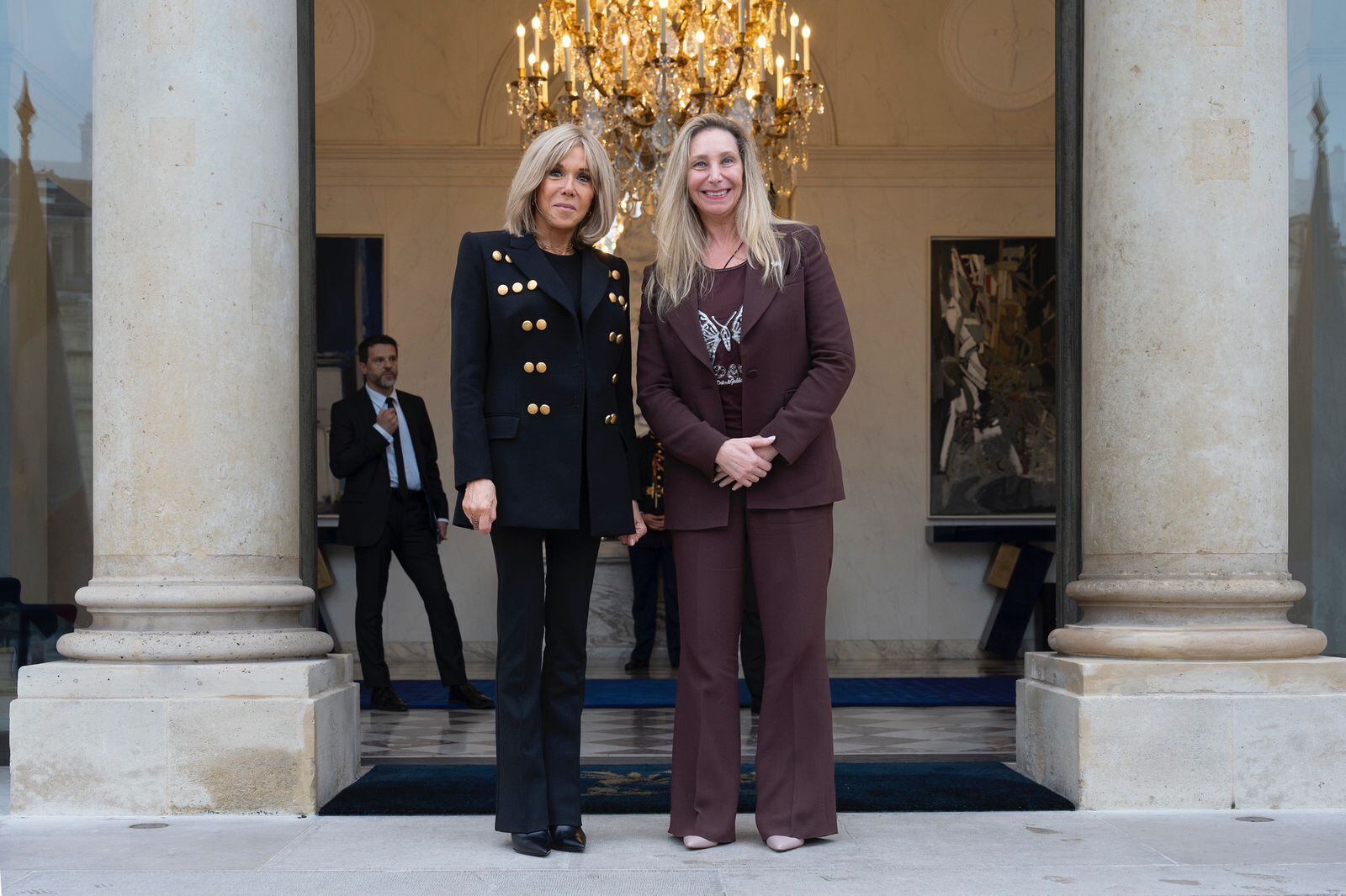 Karina Milei se reunión con Brigitte Macron, primera dama francesa