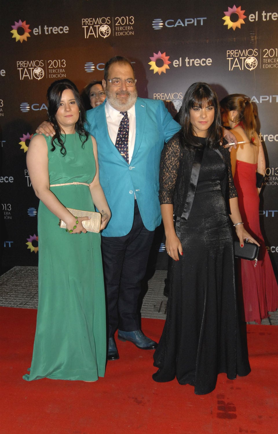 Jorge Lanata junto a su exmujer, Sara Stewart Brown, y su hija Bárbara, años atrás en un evento 