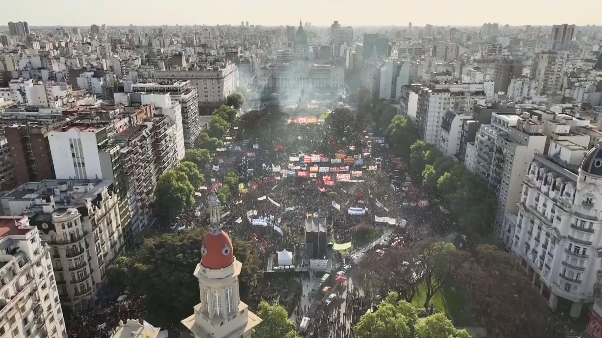 Marcha universitaria - Drone