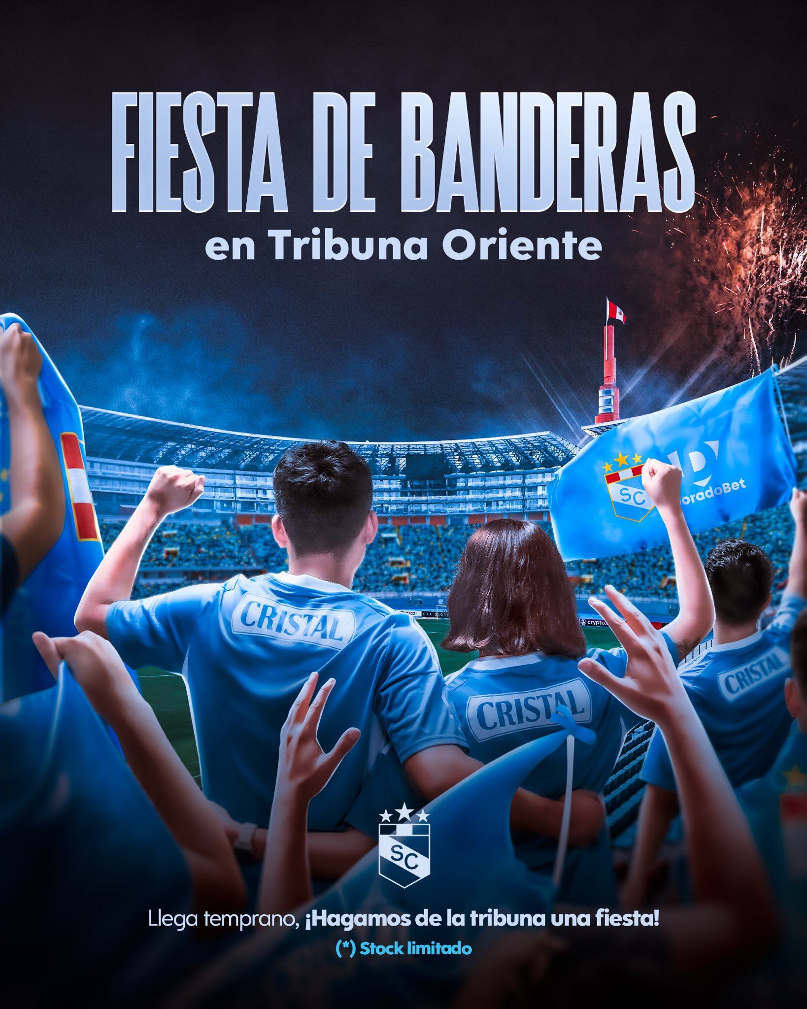 Sporting Cristal dará banderas a los hinchas de oriente en el estadio Nacional.