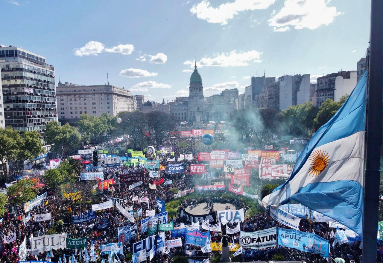 Marcha universitaria - Drone