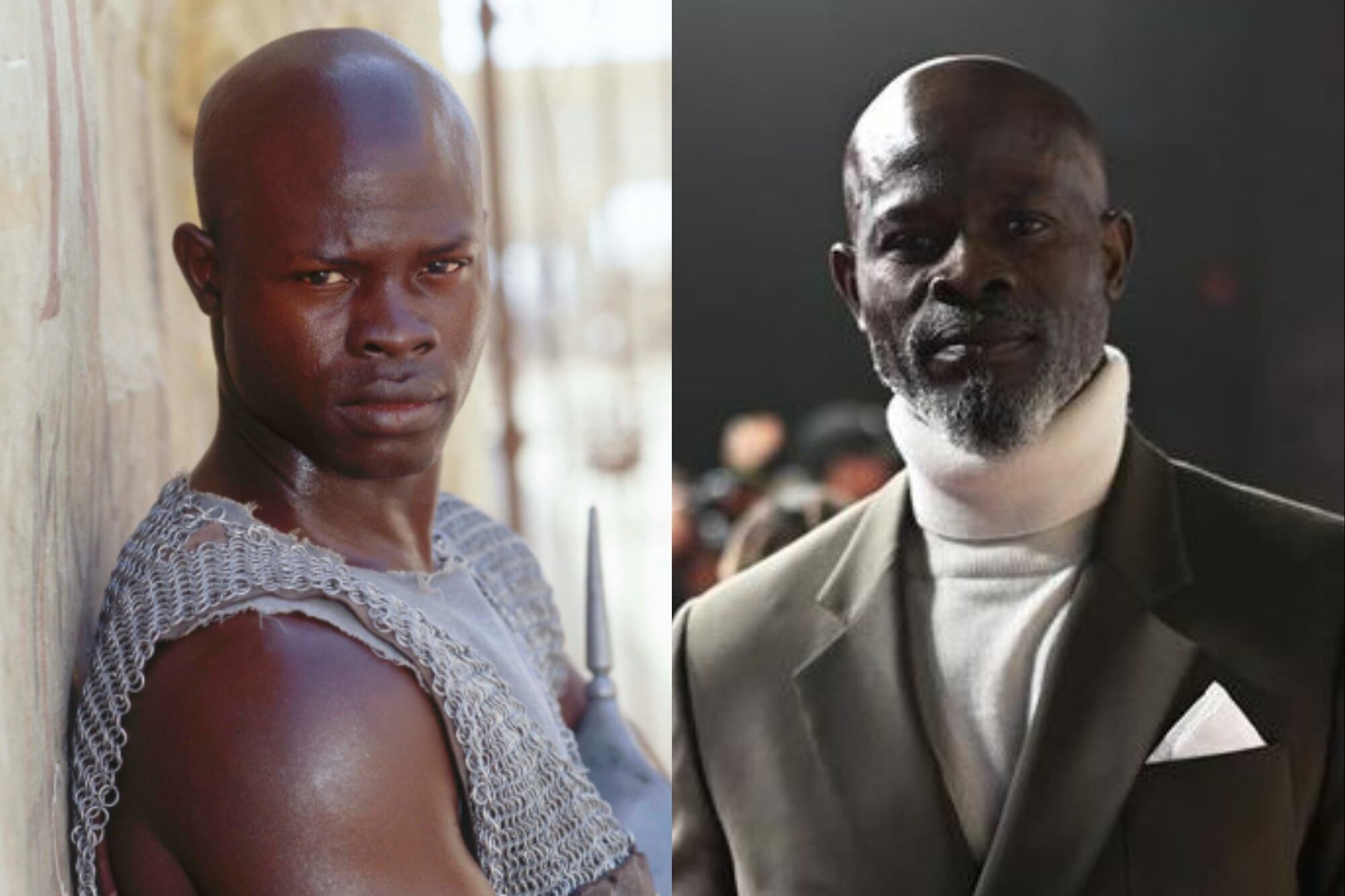 Djimon Hounsou fue Juba en Gladiador (Foto: IMDb / Instagram @djimon_hounsou)