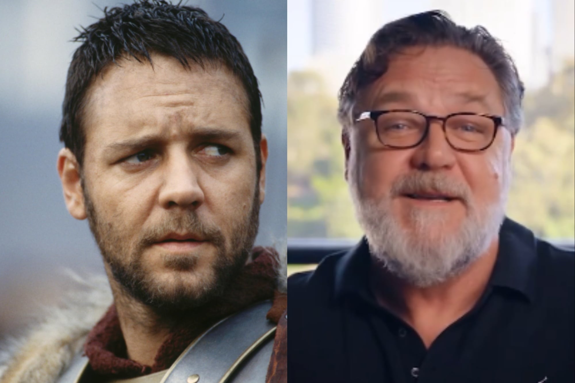 Russell Crowe interpretó a Maximus en Gladiador (Foto: IMDb / Captura de Video - Instagram @russellcrowe)