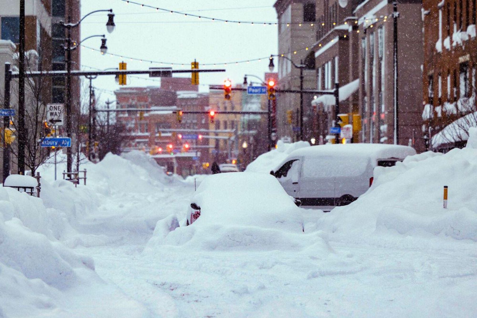 Buffalo es la ciudad que experimenta las nevadas más intensas del país debido al efecto del lago Erie (Foto: Archivo)