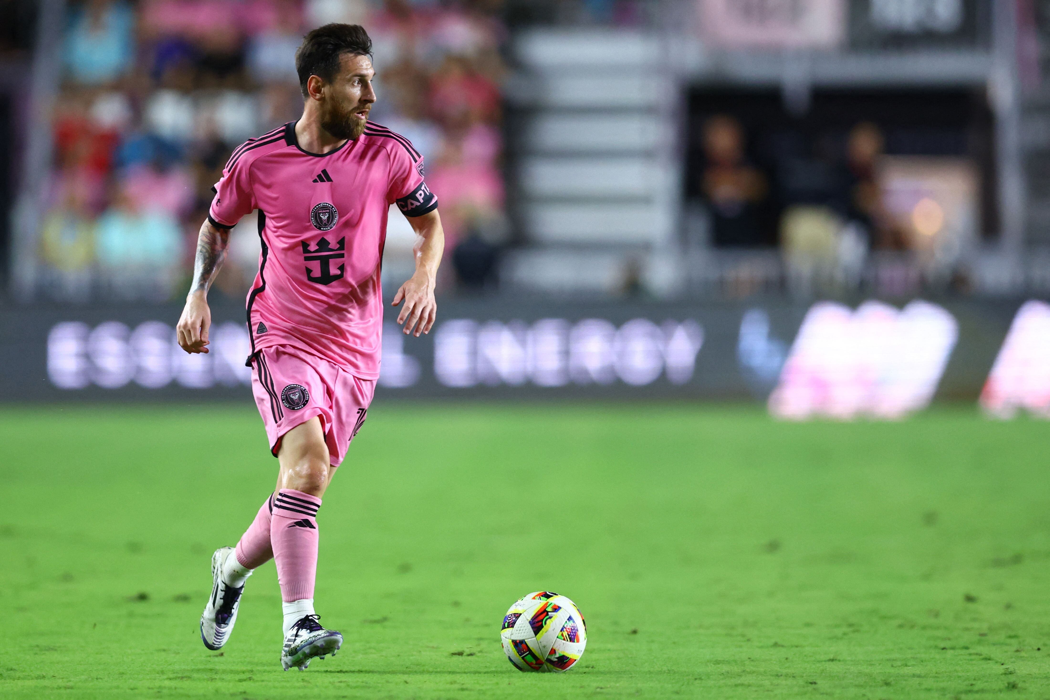 Lionel Messi, durante el partido entre Inter Miami y Atlanta United, por los playoffs de la MLS