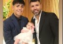 El Kun Agüero posó junto a sus hijos Benjamín y Olivia y enterneció a todos